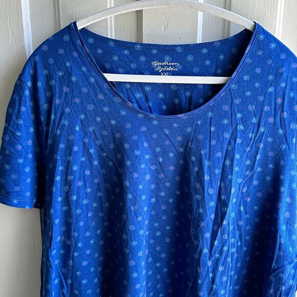 Gudrun Sjoden Dot Tee Organic Cotton Blue - Picture 3 of 8